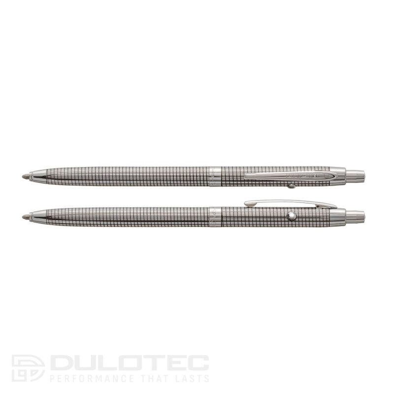 Fisher Space Pen, model Shuttle cu design negru în carouri – B4 » Lanternaputernica.RO
