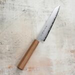 Cuțit de bucătărie Tojiro REPPU Kiritsuke Gyuto, 210 mm, FD-1362 – lamă laminată din oțel SG2 – mâner din lemn de tec » Lanternaputernica.RO