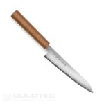 Cuțit de bucătărie Tojiro REPPU Kiritsuke Petty, 150 mm, FD-1360 – oțel laminat SG2 – mâner din lemn de tec » Lanternaputernica.RO