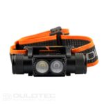 Lampă frontală puternică Dulotec H2 V2.0 + baterie de 3000 mAh, cu lumină albă și roșie » Lanternaputernica.RO