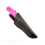 Cuțit cu lamă fixă Linder Super Edge 1 – mâner roz » Lanternaputernica.RO