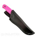 Cuțit cu lamă fixă Linder Drugar Super Edge 6 – mâner roz » Lanternaputernica.RO
