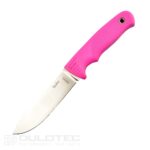 Cuțit cu lamă fixă Linder Super Edge 2 – mâner roz » Lanternaputernica.RO