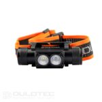 Lampă frontală puternică Dulotec H2 V2.0 + baterie de 3000 mAh, cu lumină albă și roșie » Lanternaputernica.RO
