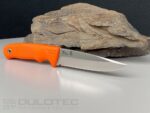 Cuțit cu lamă fixă Linder Joe Vogel Evo-X Super Edge 7 — mâner portocaliu » Lanternaputernica.RO