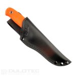 Cuțit cu lamă fixă Linder Super Edge 1 – mâner portocaliu » Lanternaputernica.RO