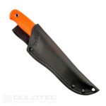 Cuțit cu lamă fixă Linder Drugar Super Edge 6 – mâner portocaliu » Lanternaputernica.RO