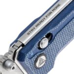 Cuțit pliant SRM 7228B-ME2 – mâner din Micarta și lamă din oțel laminat 140Cr » Lanternaputernica.RO