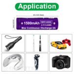 Baterie Vapcell 14500 F15 1500 mAh 3 A » Lanternaputernica.RO