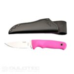 Cuțit cu lamă fixă Linder Super Edge 1 – mâner roz » Lanternaputernica.RO