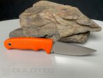 Cuțit cu lamă fixă Linder Super Edge 1 – mâner portocaliu » Lanternaputernica.RO