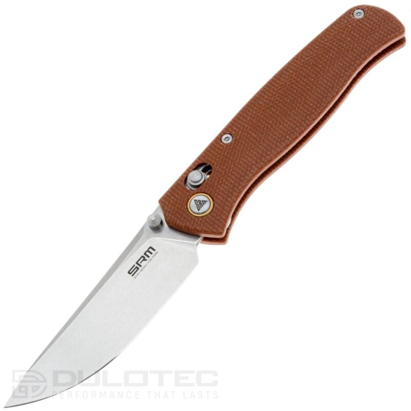 Cuțit pliant SRM 255L-MN – mâner din Micarta și oțel 10Cr15MoV » Lanternaputernica.RO