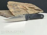 Cuțit cu lamă fixă Linder Joe Vogel Evo-X Super Edge 7  - Mâner negru » Lanternaputernica.RO