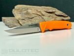 Cuțit cu lamă fixă Linder Joe Vogel Evo-X Super Edge 7 — mâner portocaliu » Lanternaputernica.RO