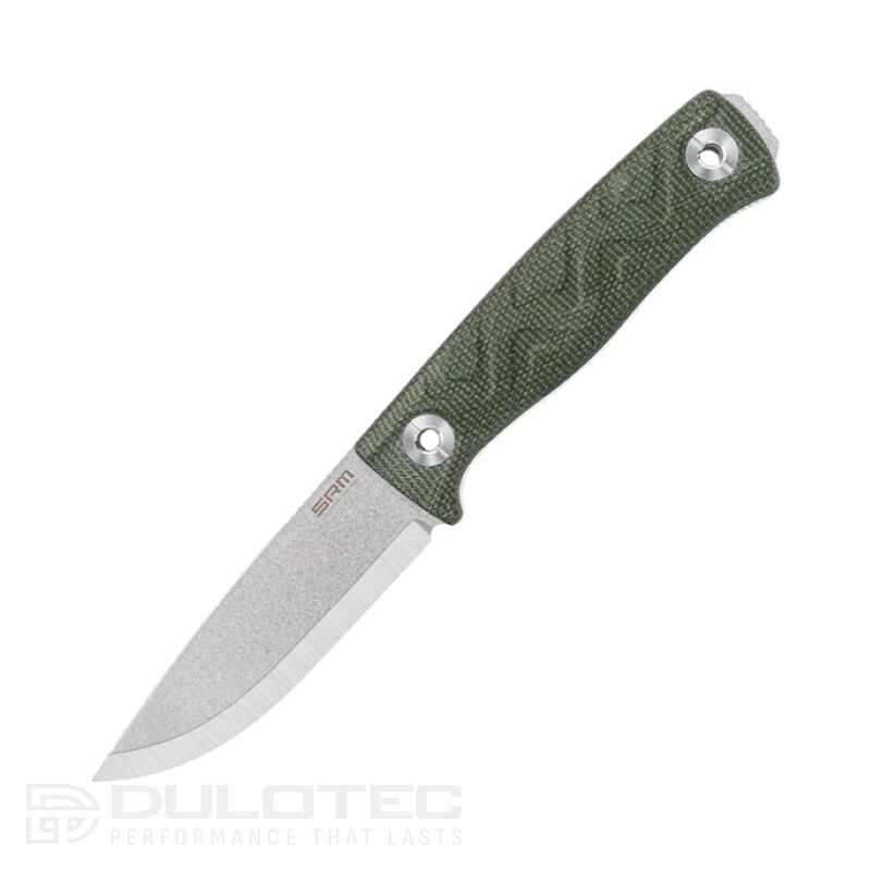 Cuțit de călătorie SRM 702T cu lamă fixă din oțel Sandvik 14C28N » Lanternaputernica.RO