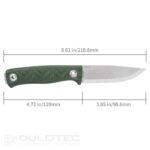Cuțit de călătorie SRM 702T cu lamă fixă din oțel Sandvik 14C28N » Lanternaputernica.RO