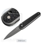 Cuțit pliant SRM 251MB-GB – mâner din G10 cu acoperire din carbon și oțel N690 » Lanternaputernica.RO