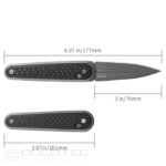 Cuțit pliant SRM 251MB-GB – mâner din G10 cu acoperire din carbon și oțel N690 » Lanternaputernica.RO