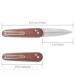 Cuțit pliant SRM 251MB-MN – mâner din Micarta și oțel N690 » Lanternaputernica.RO