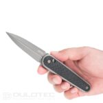 Cuțit pliant SRM 251MB-GB – mâner din G10 cu acoperire din carbon și oțel N690 » Lanternaputernica.RO