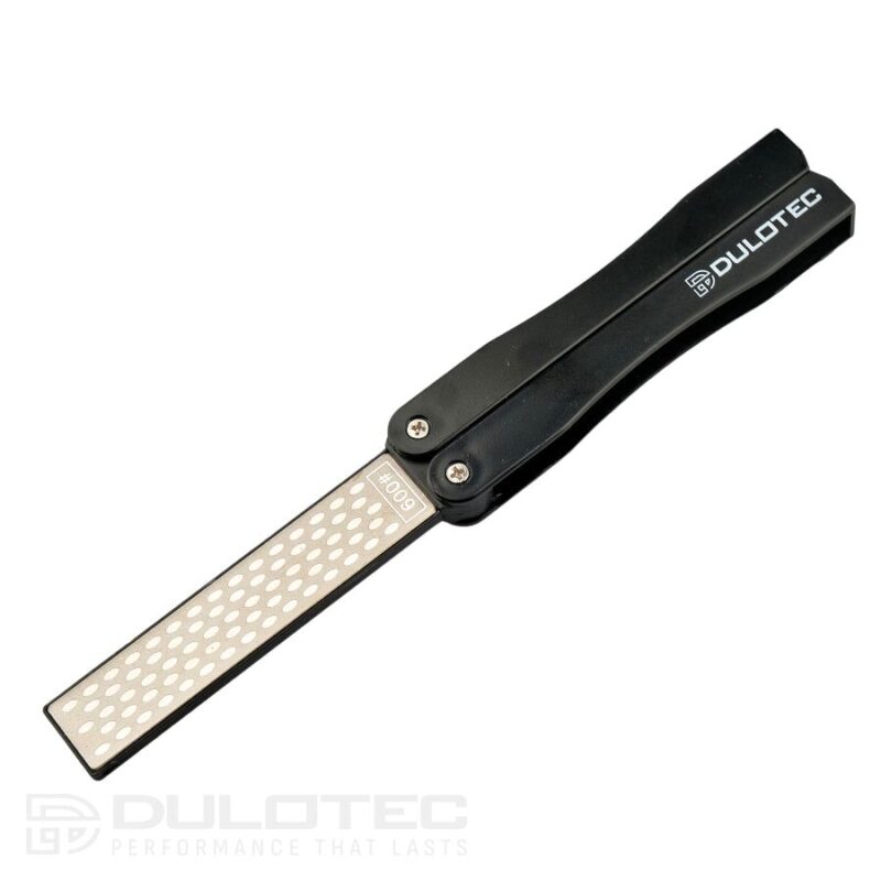 Ascuțitor pliabil cu două fețe, tip diamant, Dulotec – 600# / 1200# » Lanternaputernica.RO