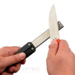 Ascuțitor pliabil cu două fețe, tip diamant, Dulotec – 600# / 1200# » Lanternaputernica.RO