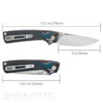 Cuțit pliant SRM 106M-GK – mâner din G10 și oțel 14C28N » Lanternaputernica.RO