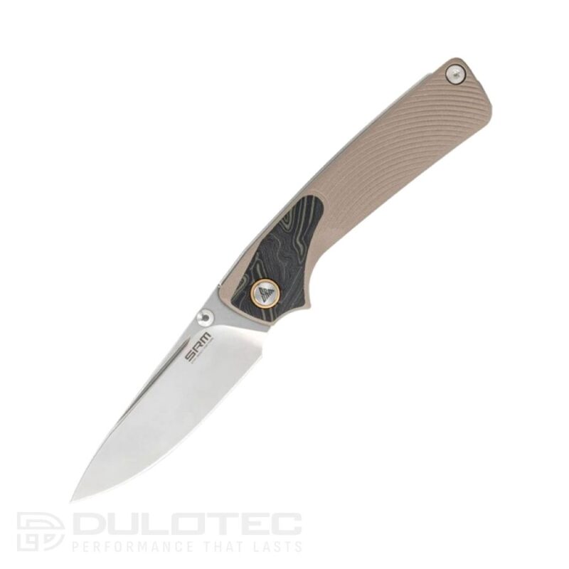 Cuțit pliant SRM 106M-GW – mâner din G10 și oțel 14C28N » Lanternaputernica.RO