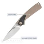 Cuțit pliant SRM 106M-GW – mâner din G10 și oțel 14C28N » Lanternaputernica.RO