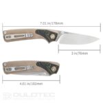 Cuțit pliant SRM 106M-GW – mâner din G10 și oțel 14C28N » Lanternaputernica.RO