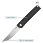 Cuțit pliant SRM 401LC-GB – mâner din G10 și oțel 10Cr15MoV » Lanternaputernica.RO