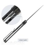 Cuțit pliant SRM 105M-GB – mâner din G10 și oțel 14C28N » Lanternaputernica.RO