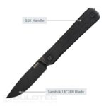 Cuțit pliant SRM 135-GB – mâner din G10 și oțel 14C28N » Lanternaputernica.RO