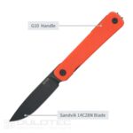 Cuțit pliant SRM 135-GJ – mâner din G10 și oțel 14C28N » Lanternaputernica.RO