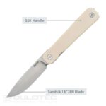 Cuțit pliant SRM 135-GT – mâner din G10 și oțel 14C28N » Lanternaputernica.RO