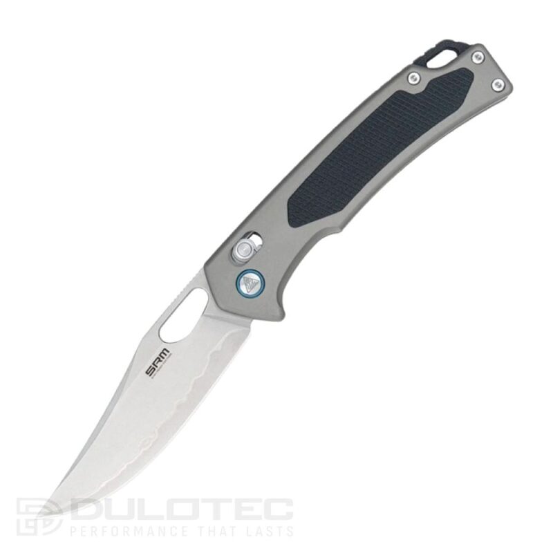 Cuțit pliant SRM Retriever 9203-AK – Mâner din aliaj de aluminiu și lamă laminată din oțel 140Cr » Lanternaputernica.RO