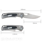Cuțit pliant SRM Retriever 9203-AK – Mâner din aliaj de aluminiu și lamă laminată din oțel 140Cr » Lanternaputernica.RO