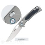 Cuțit pliant SRM Retriever 9203-AK – Mâner din aliaj de aluminiu și lamă laminată din oțel 140Cr » Lanternaputernica.RO