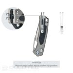 Cuțit pliant SRM Retriever 9203-AK – Mâner din aliaj de aluminiu și lamă laminată din oțel 140Cr » Lanternaputernica.RO