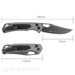 Cuțit pliabil SRM Retriever 9203-AK2 – mâner din aliaj de aluminiu și lamă din oțel laminat 140Cr » Lanternaputernica.RO