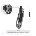Cuțit pliabil SRM Retriever 9203-AK2 – mâner din aliaj de aluminiu și lamă din oțel laminat 140Cr » Lanternaputernica.RO