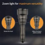 Lanternă Dulotec Multi Zoom, 1.200 lumeni, rază de acțiune de până la 1.300 de metri, cu telecomandă » Lanternaputernica.RO
