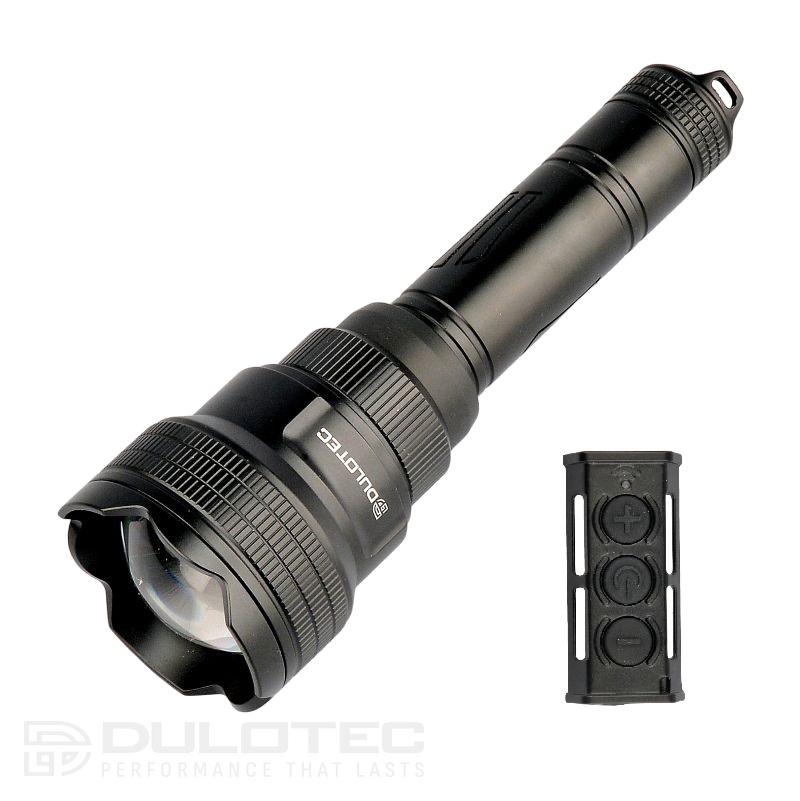 Lanternă Dulotec Multi Zoom, 1.200 lumeni, rază de acțiune de până la 1.300 de metri, cu telecomandă » Lanternaputernica.RO