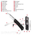 Instrument multifuncțional Ruike M31-G cu cuțit » Lanternaputernica.RO