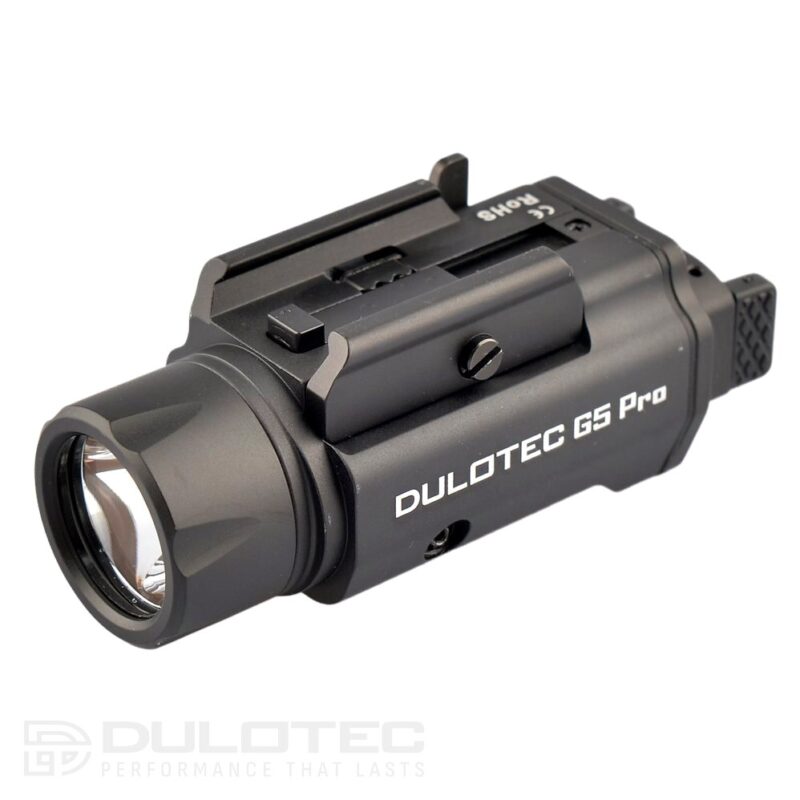 Lanternă pentru pistol Dulotec G5 Pro V2.0 – Montată sub țeavă, cu indicator laser verde » Lanternaputernica.RO