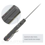 Cuțit pliabil SRM 251MB-GX – mâner din G10 și oțel N690 » Lanternaputernica.RO