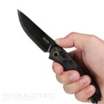 Cuțit pliant SRM Medal 255L-FB2 – Mâner din fibră de carbon și oțel laminat 140Cr » Lanternaputernica.RO