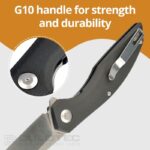 Cuțit pliant Dulotec Karma XL – mâner din G10 și oțel 8Cr13MoV » Lanternaputernica.RO