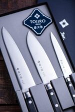 Set de cuțite profesionale de bucătărie Tojiro DP FT-032 – laminate din oțel VG10 » Lanternaputernica.RO