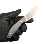 Cuțit cu lamă fixă Sanrenmu S643-GK – mâner din G10 și oțel 14C28N » Lanternaputernica.RO